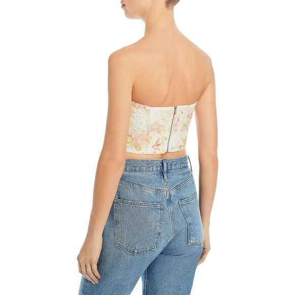 Bardot Lila Womens Underwire Bustier Cropped, Multi, 6 - Picture 2 of 2